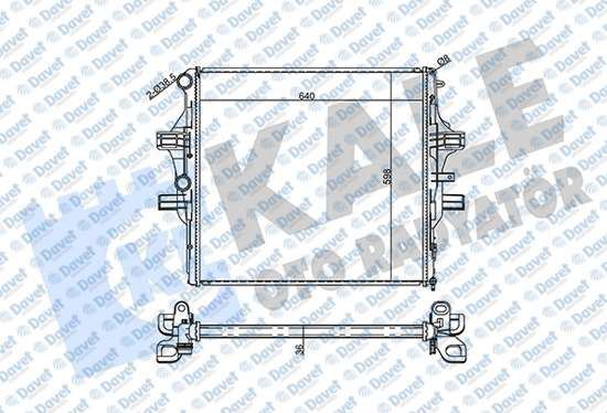 KALE 354995 Su Radyatoru Iveco Daily V 3.0 12>  Daily Vi 3.0d 14>  Daily Citys  Daily Line  Daily Tourys 14> (Mt) [Brazing] [640x598x36]